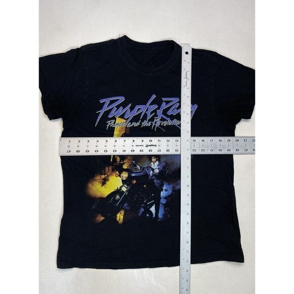 Prince And The Revolution Purple Rain Graphic T-shirt Women Medium Black Music - Picture 5 of 5